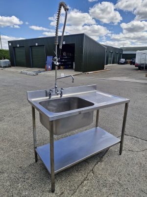 Stainless Steel Sink Unit with Hose Tap